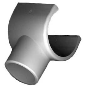 1/2" Clip T Fittings, Furniture Grade Pvc, White