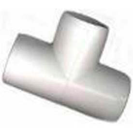 Tee Fitting, 2" Diameter, Furniture Grade PVC, White