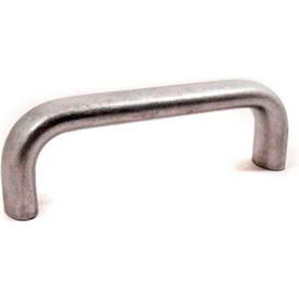 Aluminum Cabinet U-Handle - 6.81"L x 0.79" Dia Bright Tumbled 1/4-20 Tapped Thread