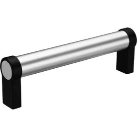 Straight Tubular Grip Handle - 16.55"L Natural Anodized 5/16-18 Tapped Thread