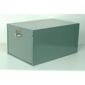Steel Drawer W/ Lock, 14"W x 23"D x 11"H, Gray
