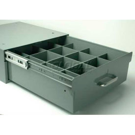 12 Compartment Divider Kit, 14"W x 16"D, Gray
