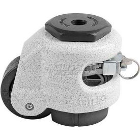 Swivel Stem Ratchet Leveling Caster - 550 Lb. - 50mm Dia. Nylon Wheel
