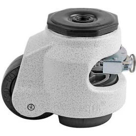 Swivel Stem Ratchet Leveling Caster - 1100 Lb. - 63mm Dia. Nylon Wheel