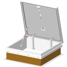 Diamond Series Galvanized Roof Hatch - 36" W x 36" L