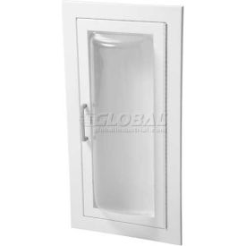 Steel Fire Extinguisher Cabinet, Clear Acrylic Bubble Window, Fully Recessed