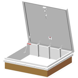 Diamond Series Galvanized Roof Hatch - 48" W x 48" L
