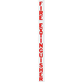 Vertical Die Cut Fire Extinguisher Letters, Red
