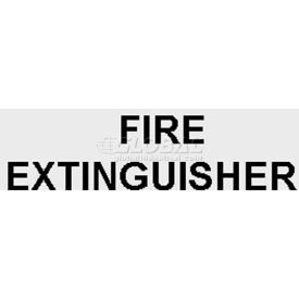 Horizontal Die Cut Fire Extinguisher Letters, Black