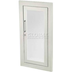 Stainless Steel Fire Extinguisher Cabinet, Full Acrylic Window, Fully Recessed