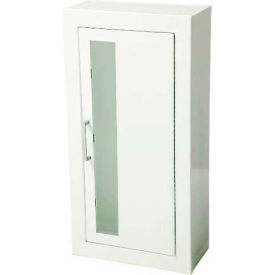 Steel Fire Extinguisher Cabinet, Vertical Acrylic Window Surface Mount