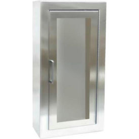 Stainless Steel Fire Extinguisher Cabinet, Full Acrylic Window, Surface Mount