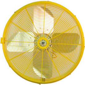 24" Industrial Assembled Yellow Maximum Duty Circulator 1/2 HP 5600 CFM