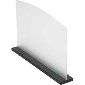 24"W x 16"H Desktop Partition, Black