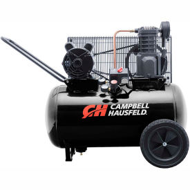 Portable Electric Air Compressor, 3.7 HP, 20 Gallon, Horizontal, 10.2 CFM