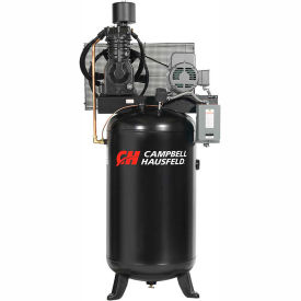 CE7001, 7.5 HP, Two-Stage Air Compressor, 80 Gal, Vertical, 175 PSI, 25 CFM, 3-Phase 208-230/460V