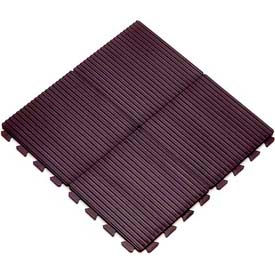 Hi-Rib Modular Tile, 12"L X 12"W, 1/2" H, Black