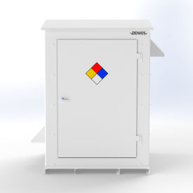 N-Series 8'W x 5' 10"D x 8' 2"H, Non-Combustible Outdoor Storage Building For 4 Drums