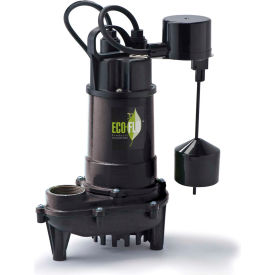Eco-Flo ECD33V Submersible Sump Pump, Cast Iron, 1/3 HP, 3300 GPH