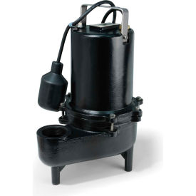 Submersible Sewage Pump, Cast Iron, 1/2 HP