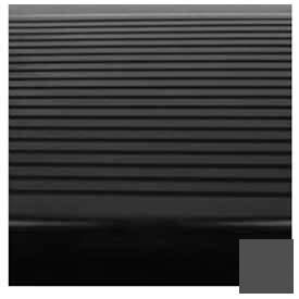 Stair Tread Rubber Square Nose 42"L - Black/Brown