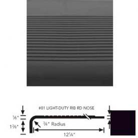 Stair Tread Rubber Square Nose 54"L - Black