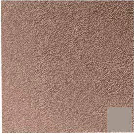 Rubber Tile Raised Circular Pattern 50cm - Pewter