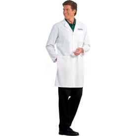 Men's Lab Coat, 41"L, 100% Cotton, White