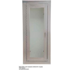 Potter Roemer Fire Extinguisher Cabinet, Tempered Glass Window, Fully Recessed, 4" D