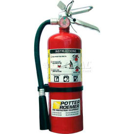 5 lb, ABC Dry Chemical Fire Extinguisher, Red, 4-4/4x15-1/4