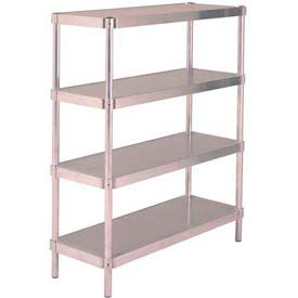 Prairie View Aluminum Equipment Stands, 5 Shelves, 48"W x 24"D x 72"H