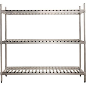 Keg Shelving/3-Shelf, I.D 20"D x 60"W, O.D. 20"D x 64-5/8"W, Aluminum