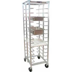 Universal Pan Rack, 15 Pan Capacity, Aluminum, 22-3/4"W x 73-1/4"H x 26"D