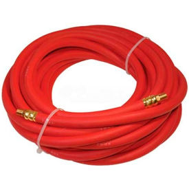 3/8"x50' 300 PSI 1/4" NPT Rubber Air Hose