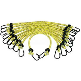 Bungee Cords General Purpose 3/8" X 18" - 10 Pack, Yellow