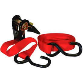 900 Lb. Capacity Ratcheting Tie Down 1" x 13' Forged Hooks
