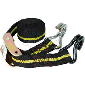 400 Lb. Cap. Motorcycle Tie Down 1" x 6' Chrome & PVC Coated Hooks