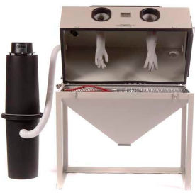Cyclone Full Top & Side Open Blast System with Dust Collector