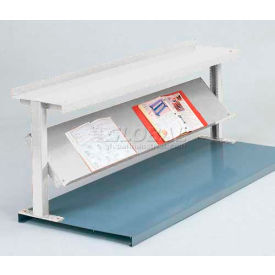 Steel Riser W/ 2 Shelves, 72"W x 13-1/2"D, White