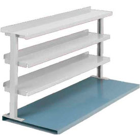 Steel Riser W/ 3 Shelves, 72"W x 13-1/2"D, White