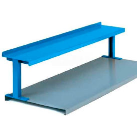 Steel Riser with Shelf, 72"W x 13-1/2"D, Blue