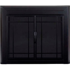 Easton Fireplace Glass Door Black 37-1/2"L x 33"H