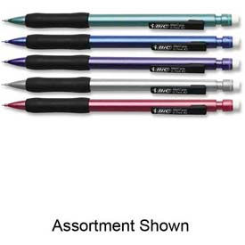 Mechanical Pencil, Rubber Grip, 0.7mm, Assorted, Dozen