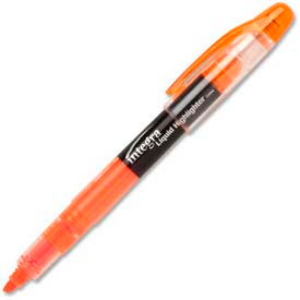 Liquid Highlighter, Chisel Tip, Fluorescent Orange Ink, Dozen