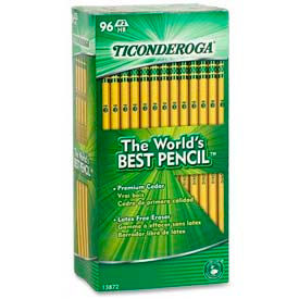 Woodcase HB #2 Pencil With Latex-Free Eraser, 96/Pack