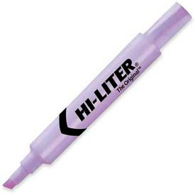 Hi-Liter Desk Style Highlighter, Chisel Tip, Fluorescent Purple Ink, Dozen