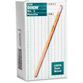 Soft Wood HB #2 Pencil, Yellow Barrel, 144/Box