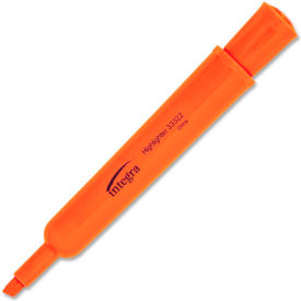 Desk Highlighter, Chisel Tip, Fluorescent Orange Ink, 12/Pack