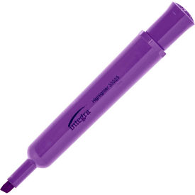 Desk Highlighter, Chisel Tip, Fluorescent Purple Ink, 12/Pack