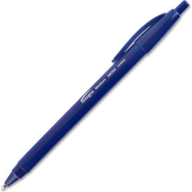 Integra Ballpoint Retractable Pen, Medium Point, Blue Barrel/Ink, 12 Pens